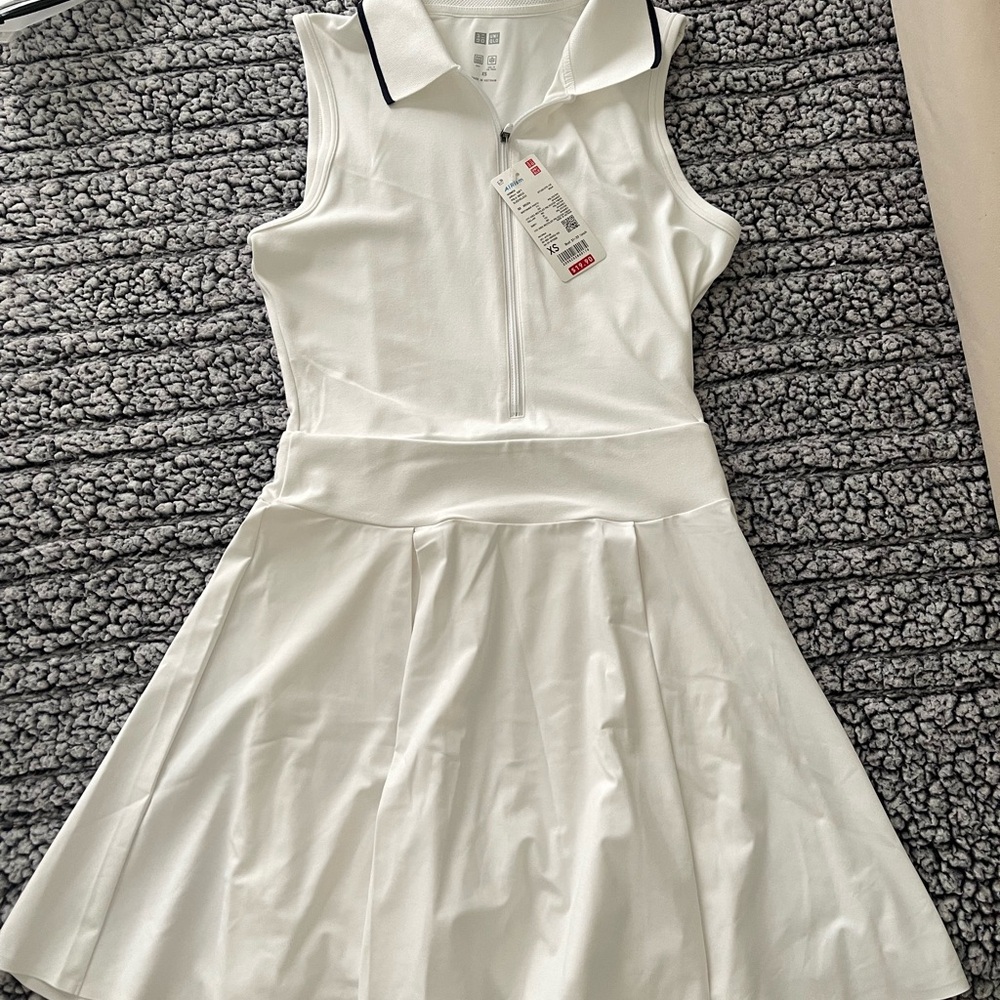 Uniqlo White Mini Dress